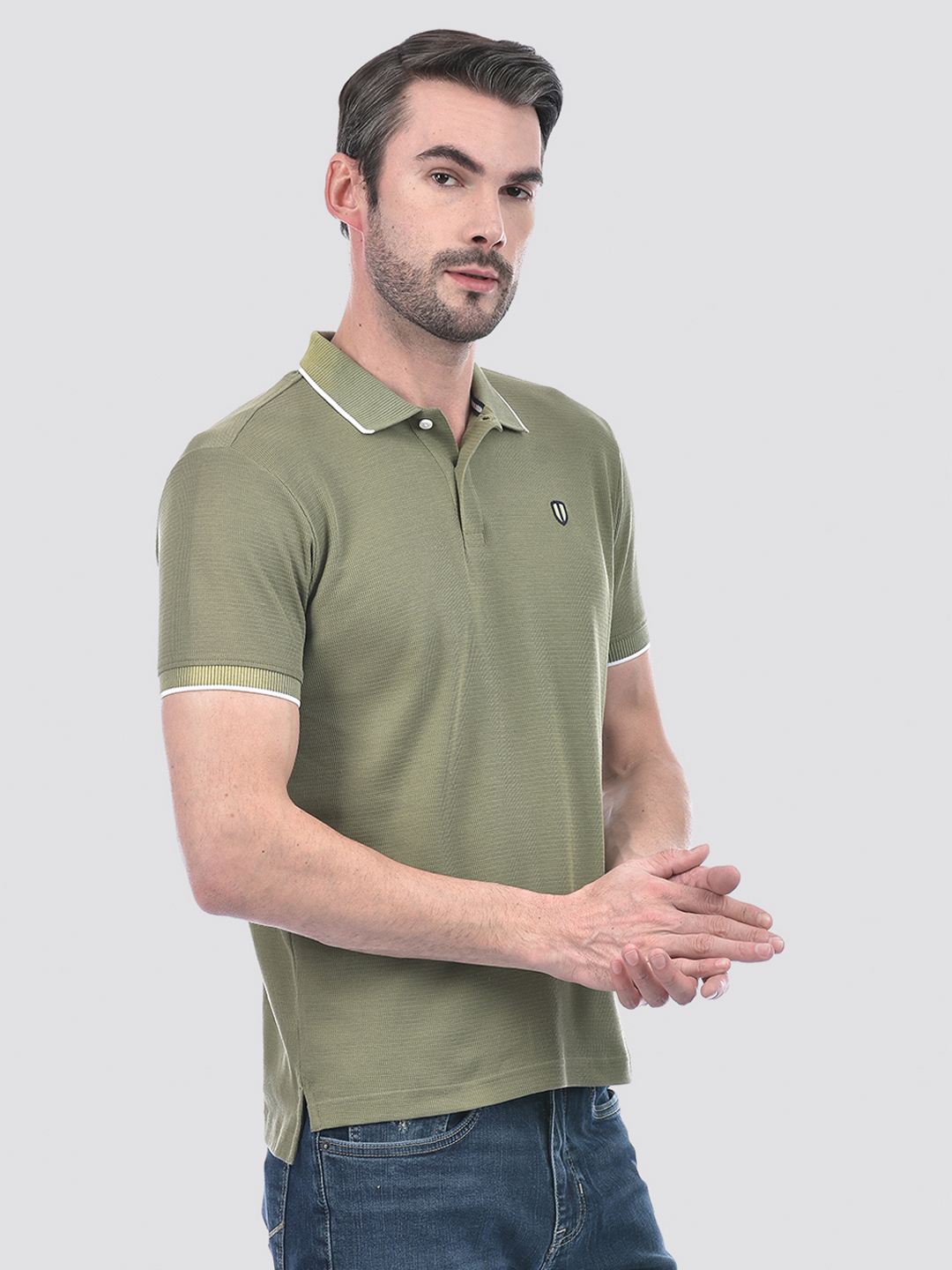 Numero Uno Men Striped Green T-Shirt